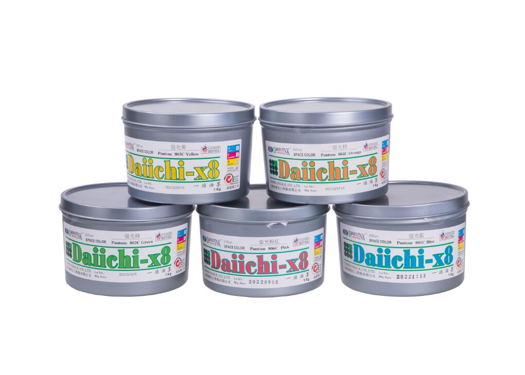 Hot Sell Daiichi-X8 POP Offset Ink Use For Non-absorbent Substrates Material